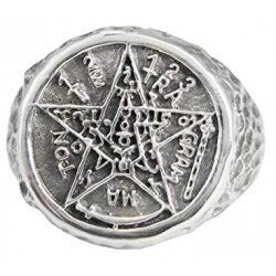 Tetragrammaton Pentacle of Solomon Signet Ring