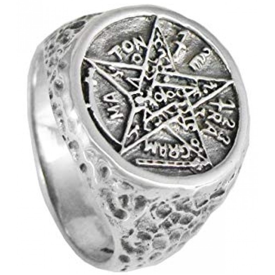 Tetragrammaton Pentacle of Solomon Signet Ring - Witchcraft Jewelry