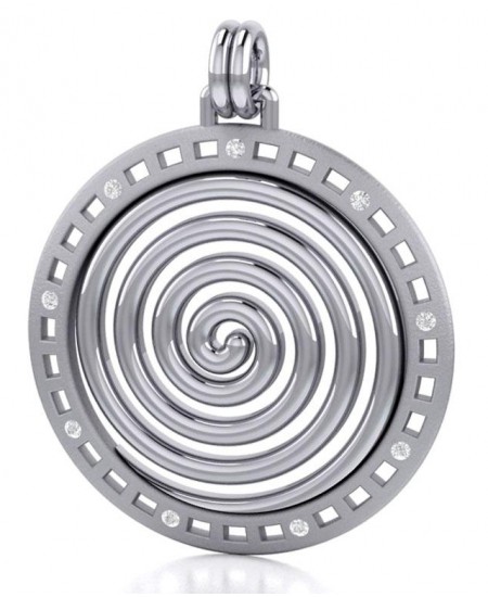 Avalon Spiral Silver Pendant