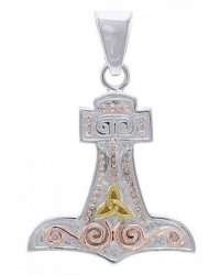 Thors Hammer 3 Tone Mjolnir Pendant