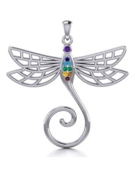 Dragonfly Charm Holder with Gemstones