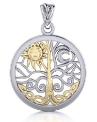 Tree of Life Sun and Moon Pendant