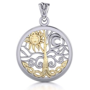 Tree of Life Sun and Moon Pendant