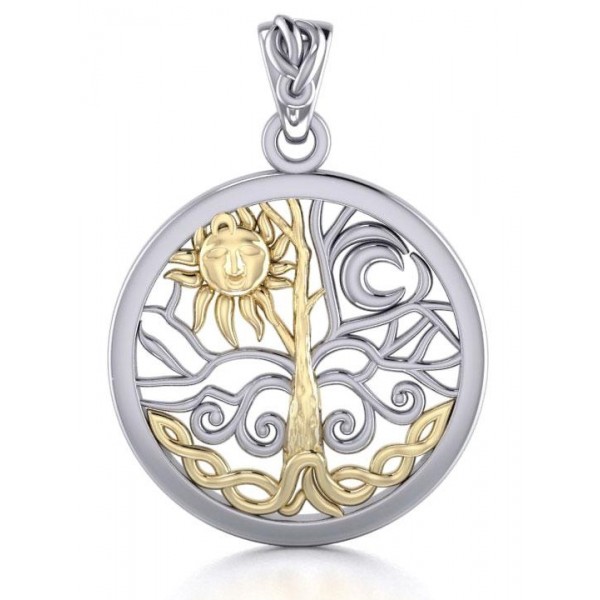 Tree of Life Sun and Moon Pendant