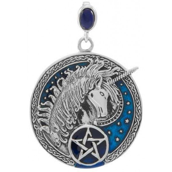 Celtic Unicorn Pentacle Laurie Cabot Pendant