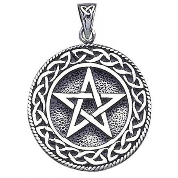 Pentagram Pentacle Pendant in Bronze or Sterling