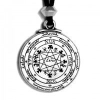 Pentacle of Solomon Talisman Pewter Necklace