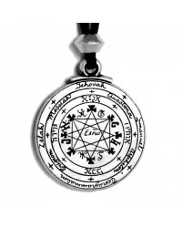 Pentacle of Solomon Talisman Pewter Necklace