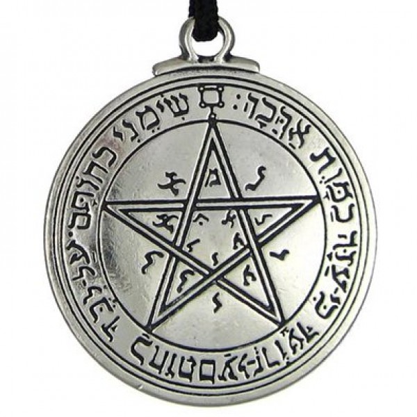 Talisman of Venus Love Pentacle Pewter Necklace