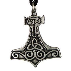 Thors Hammer Asatru Pewter Necklace