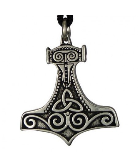 Thors Hammer Asatru Pewter Necklace