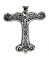 Spear of Odin Asatru Pewter Necklace