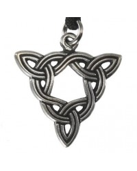 Brigid Knot Celtic Goddess Pewter Necklace