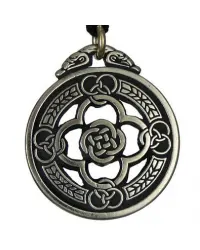 Celtic Knot Warrior Shield Protection Necklace