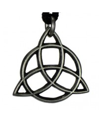 Fairy Shield Pewter Goddess Trinity Knot Pendant