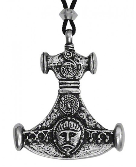 Mjolnir Thors Hammer Asatru Pewter Necklace