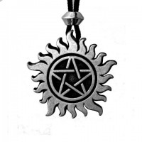 Pentacle of Spiritual Protection Pewter Necklace