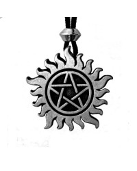 Pentacle of Spiritual Protection Pewter Necklace