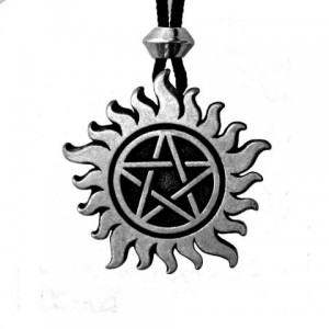 Pentacle of Spiritual Protection Pewter Necklace