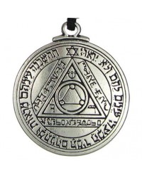 Talisman of the Sun for Truth and Health Pewter Necklace