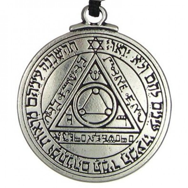 Talisman of the Sun for Truth and Health Pewter Necklace
