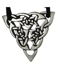 Triquetra Celtic Triple Knot Pewter Necklace
