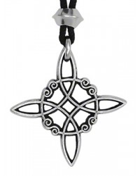 Witches Knot Protection and Power Pewter Pendant