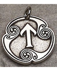 Tir - Rune of Victory Pewter Talisman