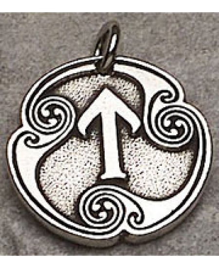 Tir - Rune of Victory Pewter Talisman