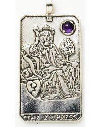 Empress Large Gemstone Tarot Pendant