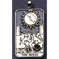 The Moon Large Gemstone Tarot Pendant