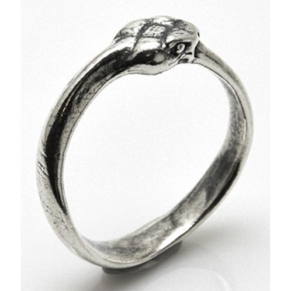 Ouroboros Snake Sterling Silver Ring