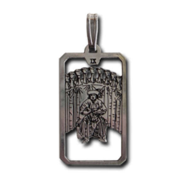 Nine of Cups Small Tarot Pendant