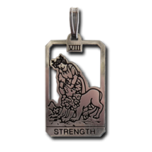 Strength Small Tarot Pendant