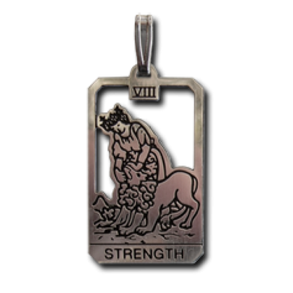 Strength Small Tarot Pendant