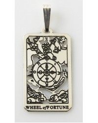 Wheel of Fortune Small Tarot Pendant