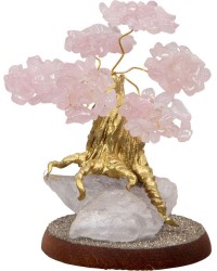 Rose Quartz Gemstone Wishing Tree