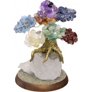 7 Chakras Gemstone Wishing Tree