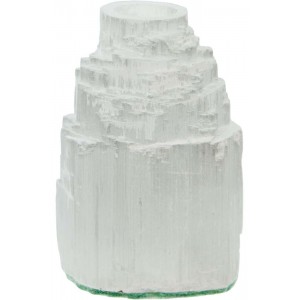 Selenite Iceberg Mini Taper Candle Holder