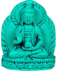Kuan Yin Turquoise Hindu Goddess Figurine
