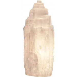 Selenite Natural Shape Electric Lamp