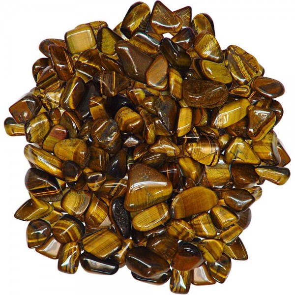 Tiger Eye Tumbled Stones - 1 Pound Bag