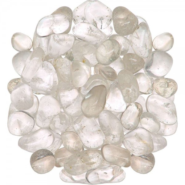 Clear Quartz Tumbled Stones - 1 Pound Bag