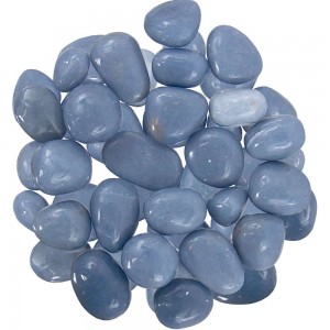 Angelite Tumbled Gemstone for Communication and Tranquility