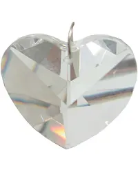 Crystal Prism Faceted Heart