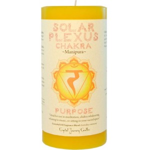 Solar Plexus Chakra Yellow Pillar Candle