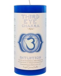 Third Eye Chakra Blue Pillar Candle