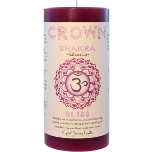 Crown Chakra Purple Pillar Candle