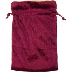 Burgundy Velvet Lined Pouch