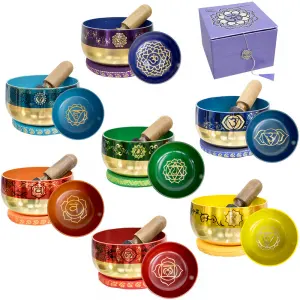 7 Chakra Small Singing Bowl Set